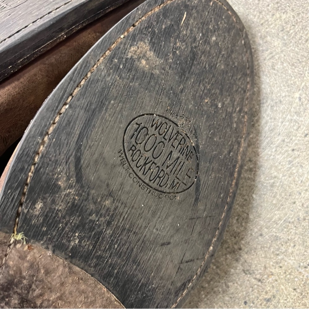 Wolverine 1000 Mile Welt Construction Chelsea Boots (12 D) - Picture 5 of 9